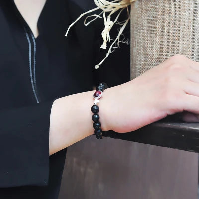 Bracelet Couple Oeil de Tigre et Obsidienne Dorée – Duo Homme et Femme