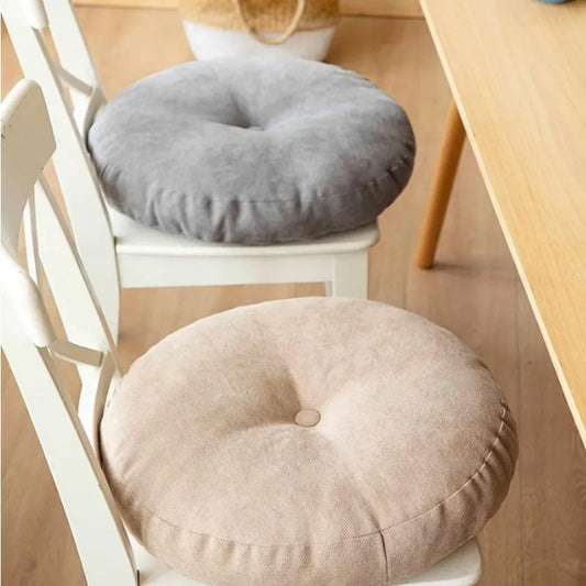 Coussin de Yoga Rond en Coton Naturel | Douceur & Relaxation