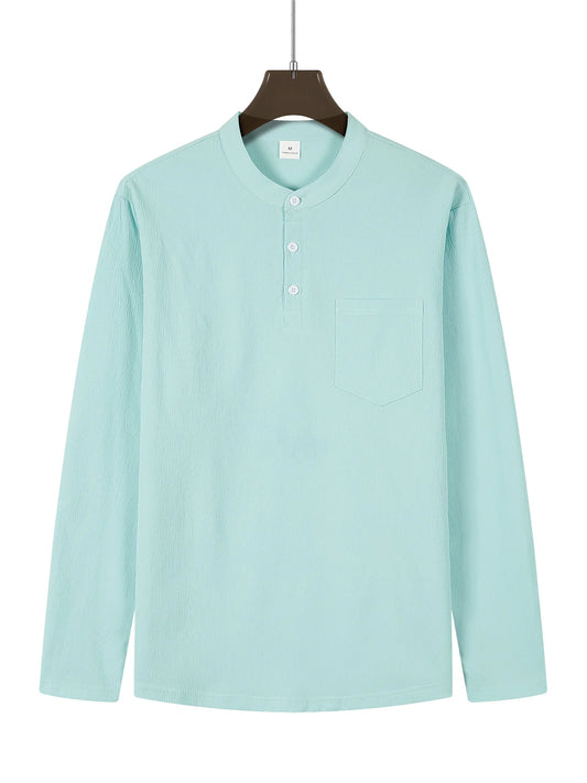 Ensemble "Élégance Décontractée" – Chemise Col Mao et Pantalon en Lin