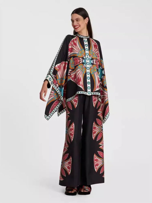 Ensemble Kasbah Bohème – Kimono ample & Pantalon large