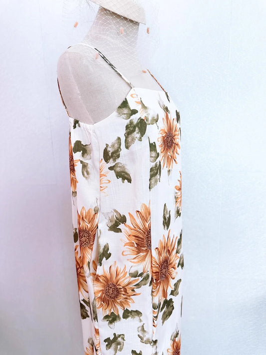 Yukata Deux Pièces Tournesol | Kimono Japonais d'Été Éclatant et Naturel