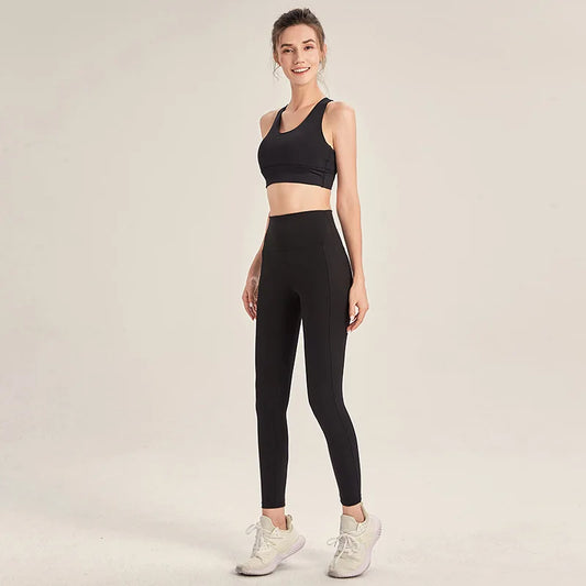 Leggings de Yoga Femme Taille Haute - Confort et Soutien Optimal pour Fitness et Course
