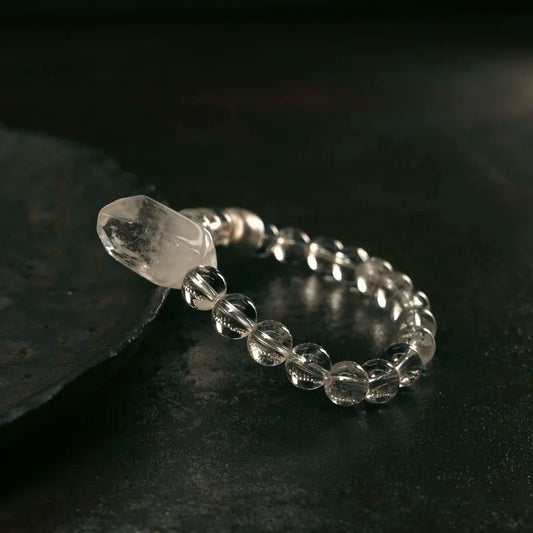 Bracelet Cristal de Roche et Ébène – Bijou Oriental Apaisant, 2 Modèles