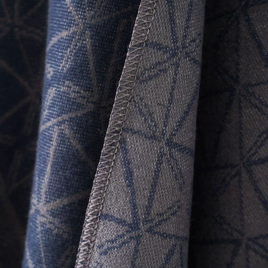 Ethnic Wool Poncho with Geometric Patterns