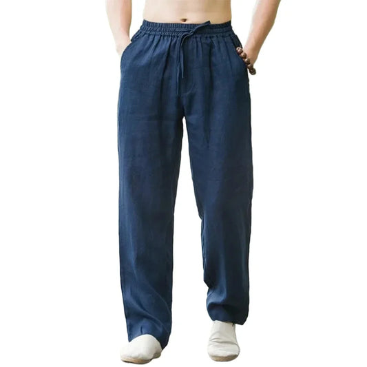 "Clair de Lune" Pantalon pour homme en coton et lin
