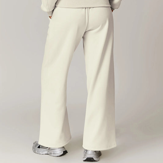 Pantalon Femme Yoga Doublé Velours Épais Taille Haute
