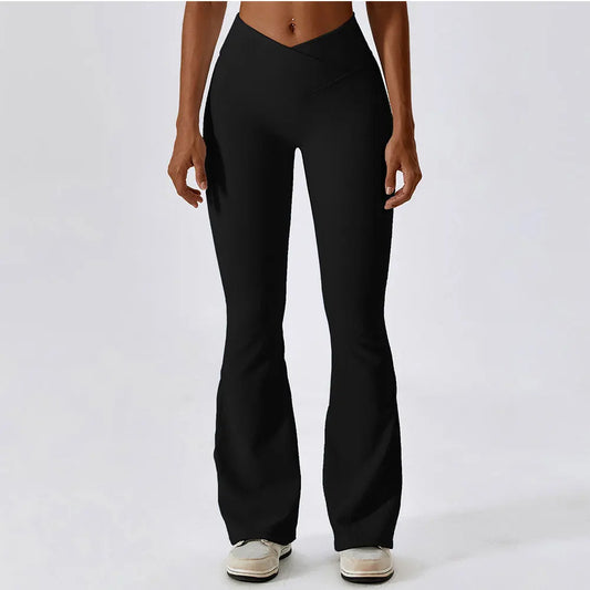 Pantalon de Yoga Femme Flare Leggings, Confort et pour vos Séances de Yoga