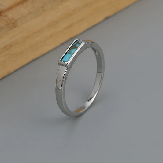 Bague en pierre naturelle turquoise