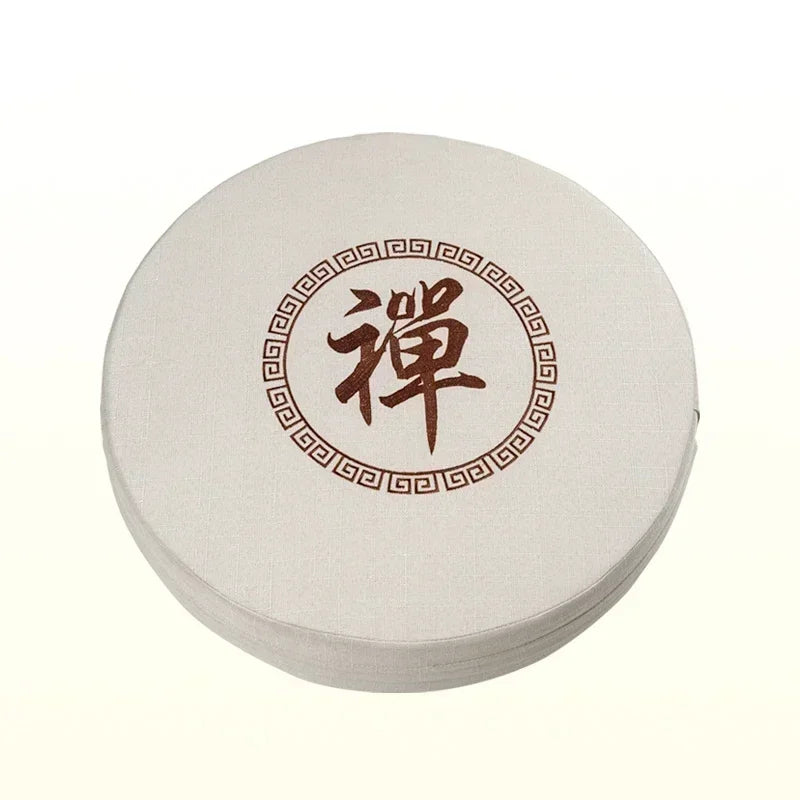 Coussin Méditation en Lin et Coton | Soutien Zen & Élégance