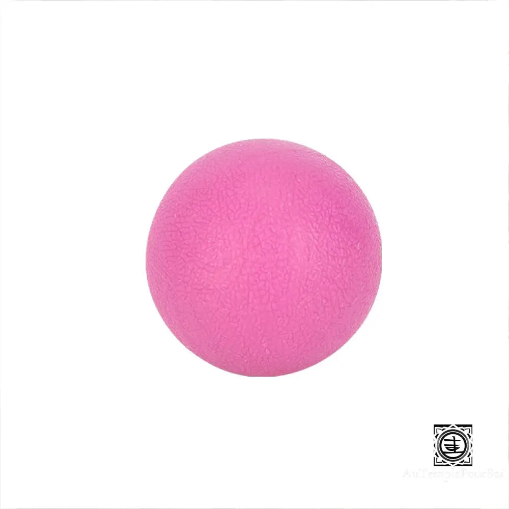 Balle De Massage Anti-Stress En Mousse Dense - Soulagement Musculaire Et Relaxation Rose