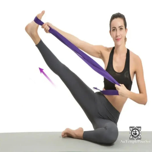 Bande De Yoga Avec Boucles En Métal - Accessoire D’étirement Polyvalent Accessoire-Yoga