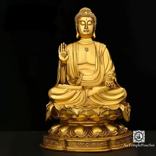 Bouddha de Sérénité en Cuivre – Aura de Paix