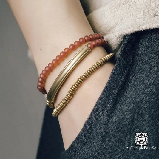 Bracelet Cuivre Naturel et Perles Turquoise bracelet-cuivre