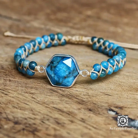 Bijou en Perle d'Apatite pour Harmonie et Bien-être