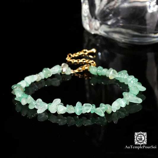Bracelet En Aventurine Verte Naturelle | Équilibre Chance Et Élégance Minimaliste Bracelet
