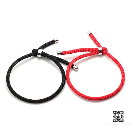 Bracelet en corde ajustable pour couple