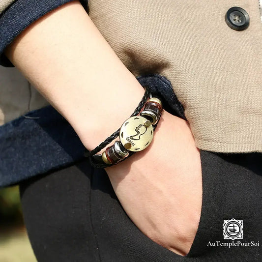 Bracelet En Cuir Et Signe Du Zodiaque | Style Unique Énergie Astrologique Bracelet