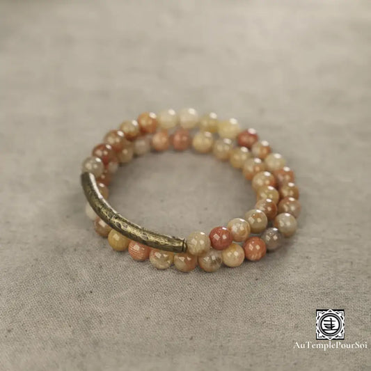 Bracelet en cuivre avec perles de Corail naturel bracelet-cuivre
