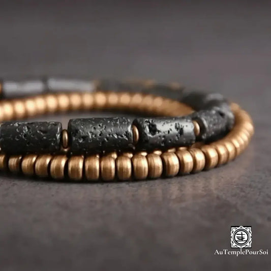 Bracelet en cuivre avec pierres de Lave bracelet-cuivre