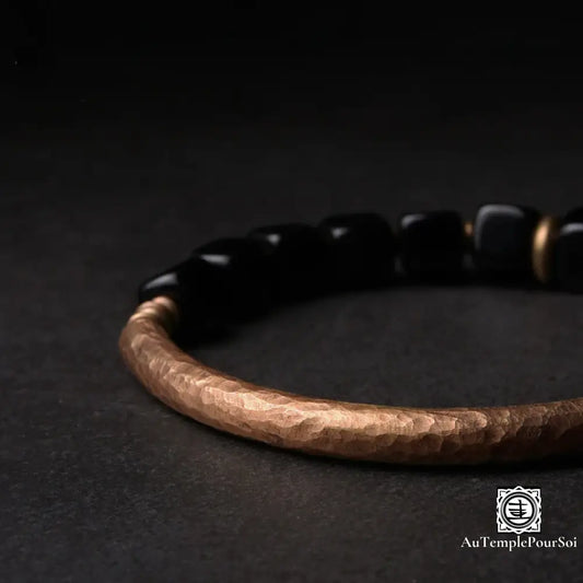 Bracelet en cuivre avec Pierres de Lave Naturelles bracelet-cuivre
