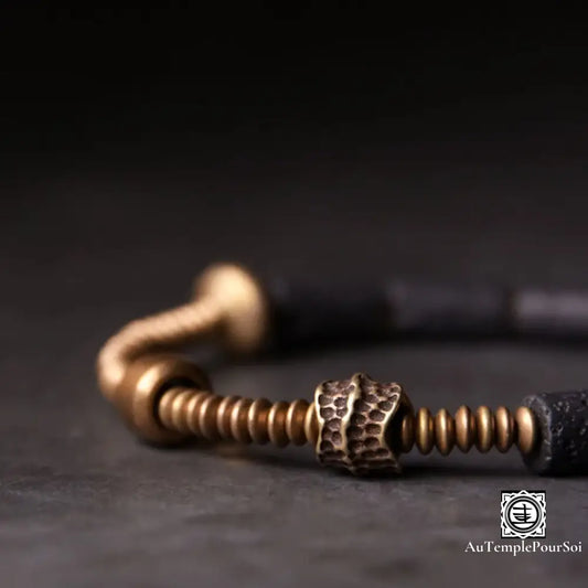 Bracelet en cuivre avec Pierres de Lave Naturelles bracelet-cuivre