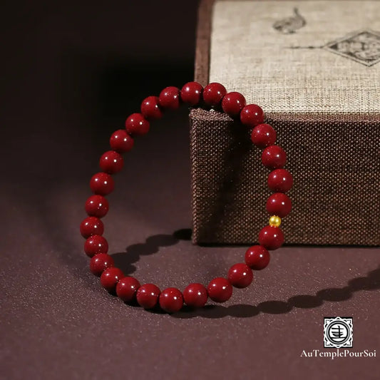 Bracelet En Pierre De Cinabre – Chance & Protection Bracelet