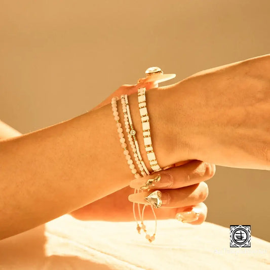 Bracelet En Pierre De Lune Blanche | Élégance Estivale Et Énergie Féminine Bracelet