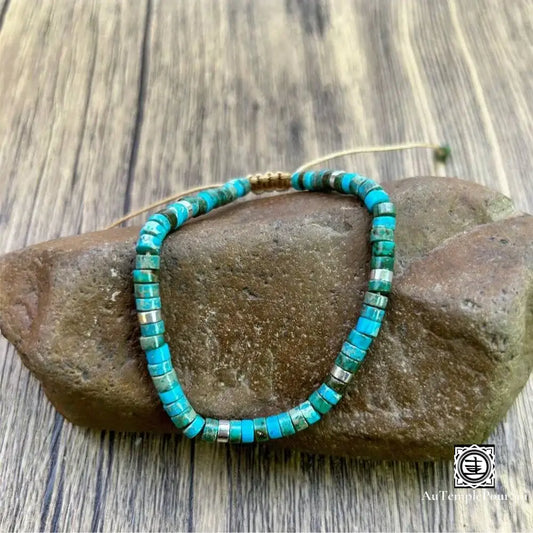 Bracelet En Pierre Naturelle De Turquoise | Élégance Et Sérénité Bracelet