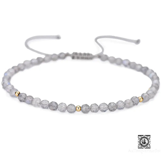 Bracelet Fin Ajustable En Pierres Naturelles | Élégance Discrète Et Énergie Positive