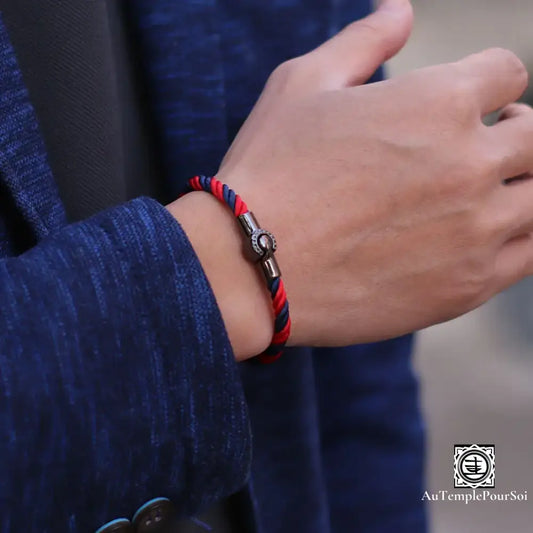 Bracelet Homme à Boucle Magnétique en Corde