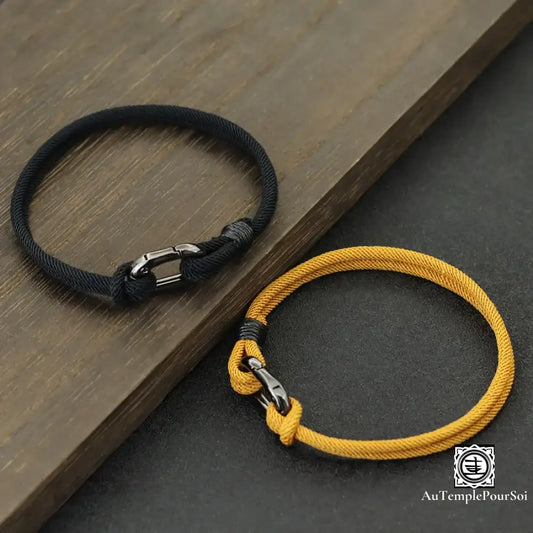 Bracelet Homme en corde avec noeud