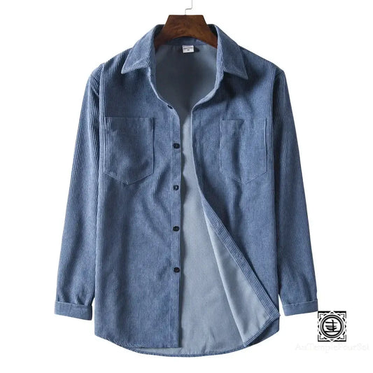 Chemise En Velours Côtelé Homme | Confort Décontracté Et Style Moderne Chemise-Velours-Homme