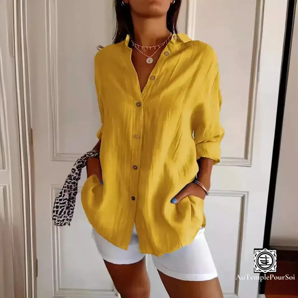 Chemise Femme Haut de Gamme – Élégance Décontractée et Tendance