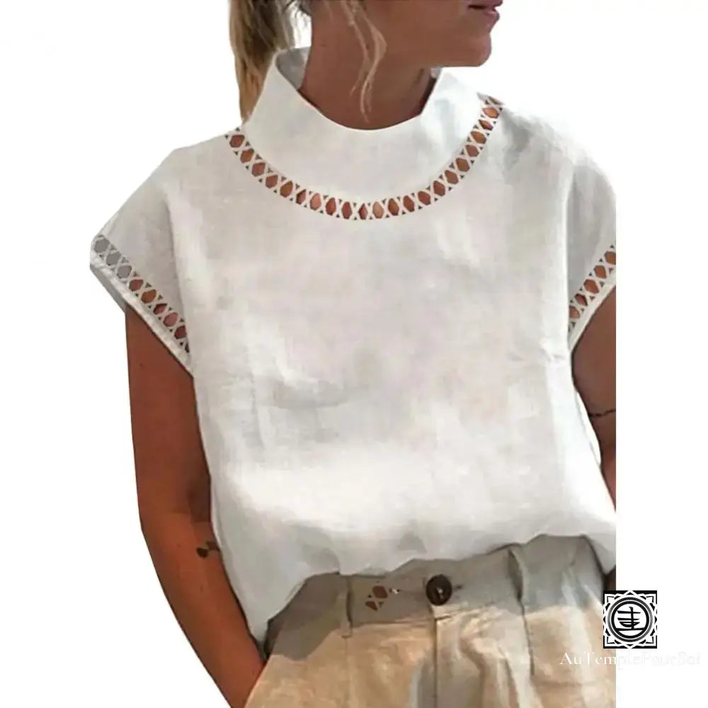 Chemisier Femme Haut De Gamme – Élégance Minimaliste Et Raffinée White / 2Xl China