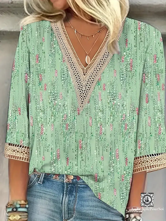 Chemisier Haut De Gamme Femme Bohème Chic – Élégance Et Raffinement