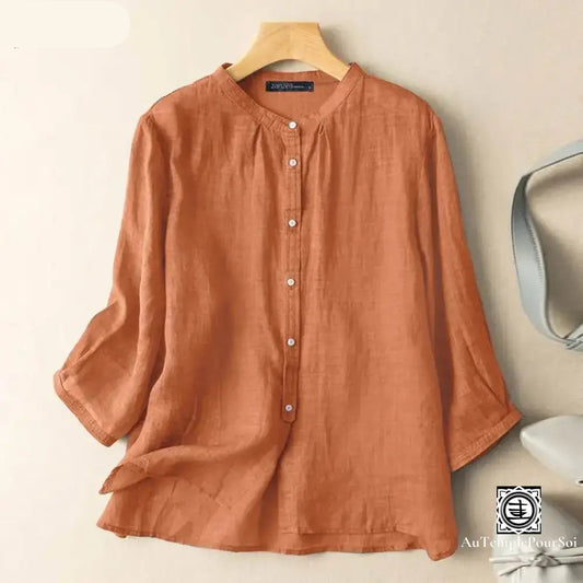 Chemisier Haut De Gamme Femme – Élégance Décontractée En Lin
