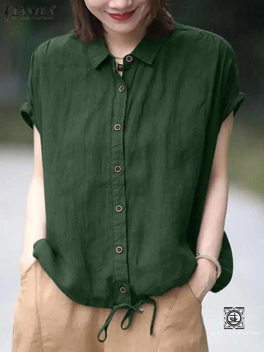 Chemisier Haut De Gamme Femme En Lin – Élégance Naturelle & Confort