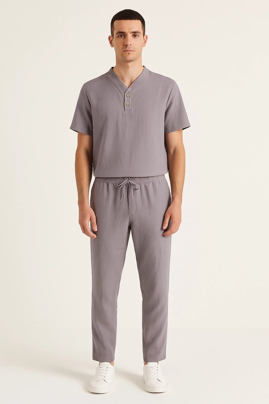 Ensemble Pantalon Lin & Chemise Homme