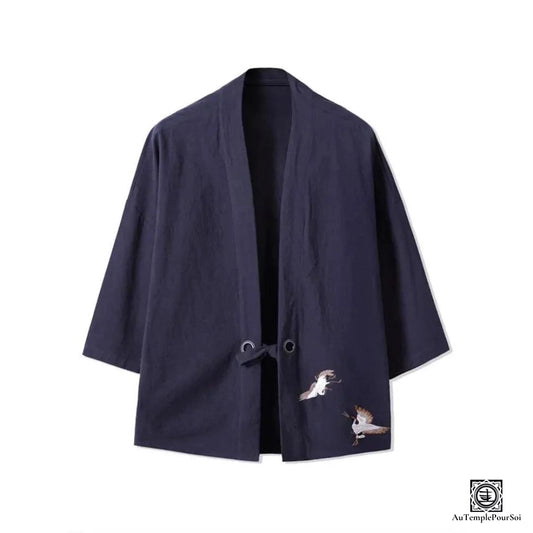 kimono-coton-lin-mixte-coupe-relax-bleu-ornements