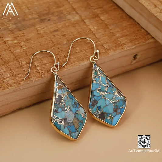 Prismes De Turquoise - Éclat Divin Boucle - Oreille