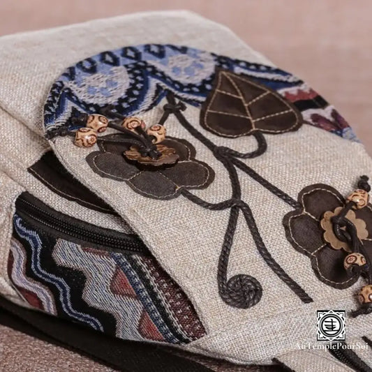 Sac À Dos Ethnique En Tissu - Élégance Artisanale Sac