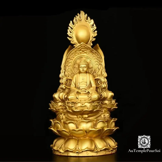 Trinité de Sagesse Bouddha – Sculpture en Cuivre