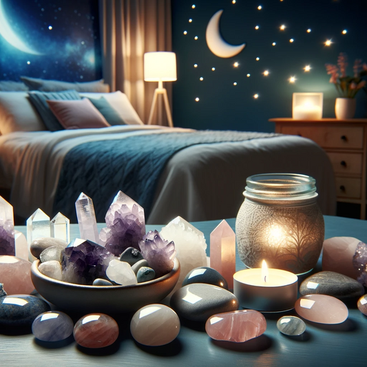 Dormir avec des Cristaux : Combattre l'Anxiété et l'Insomnie