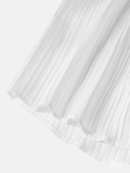 "Takumi"  Chemise homme en coton | Manches courtes, coupe droite et élégance minimaliste