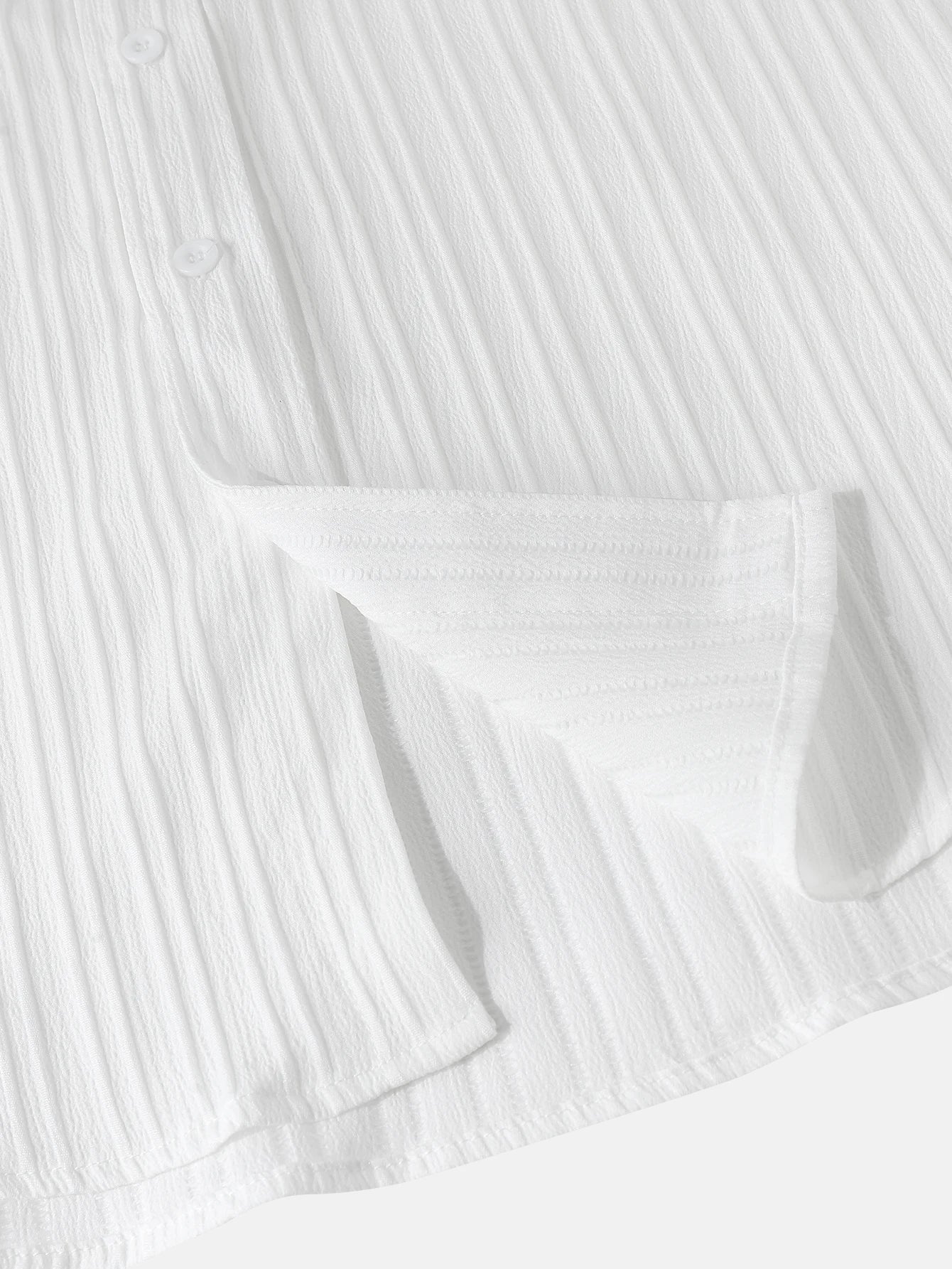 "Takumi"  Chemise homme en coton | Manches courtes, coupe droite et élégance minimaliste