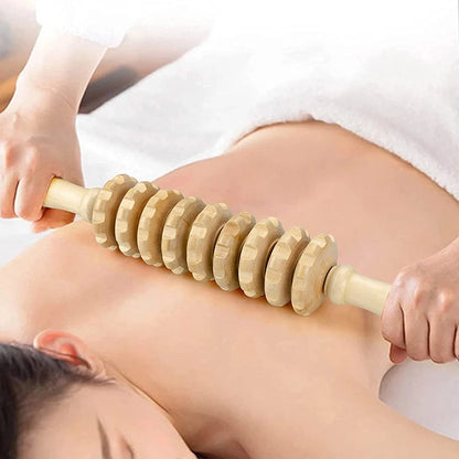 Rodillo Revitalizante "Wood Wave" - ​​Masaje Gua Sha