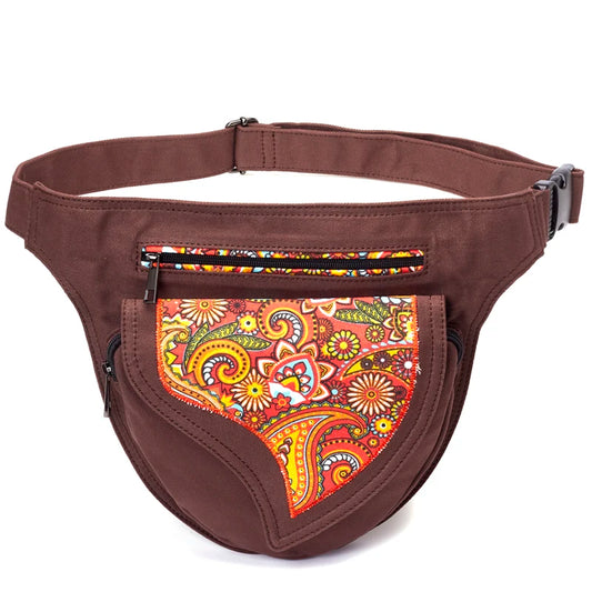 Ethnic Cotton Fanny Pack - Style and Practicality