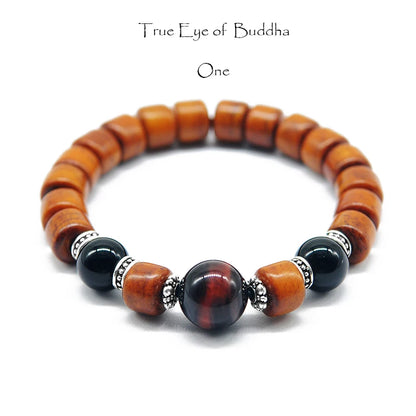 Bracelet Tibétain en Os de Yak et Oeil de Tigre – Porte-Bonheur et Protection