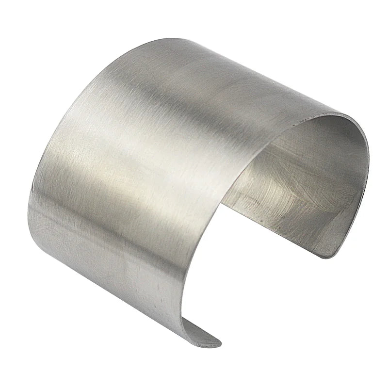 Bracelet Manchette Large en Acier Inoxydable