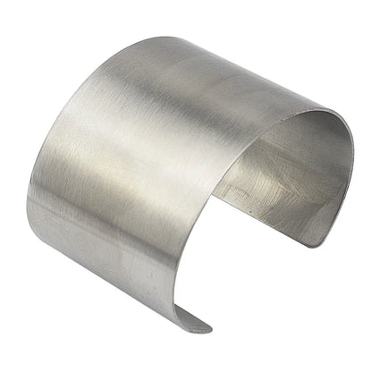 Bracelet Manchette Large en Acier Inoxydable